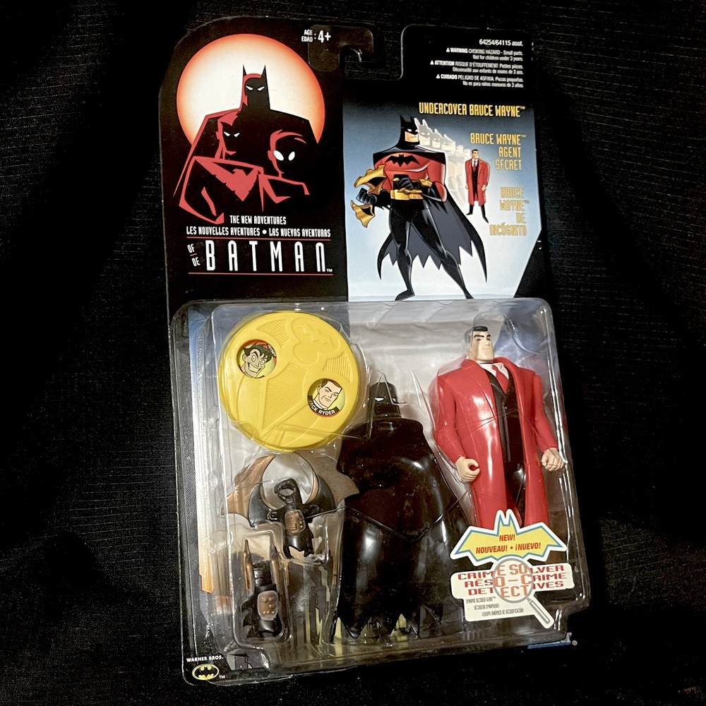 1998 New Adventures Batman UNDERCOVER BRUCE WAYNE Crime Solver Action Figure